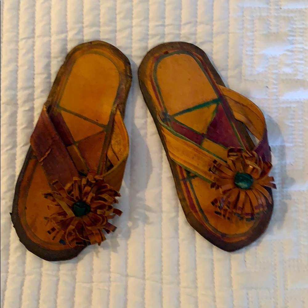 Antique  toddler’s leather sandals